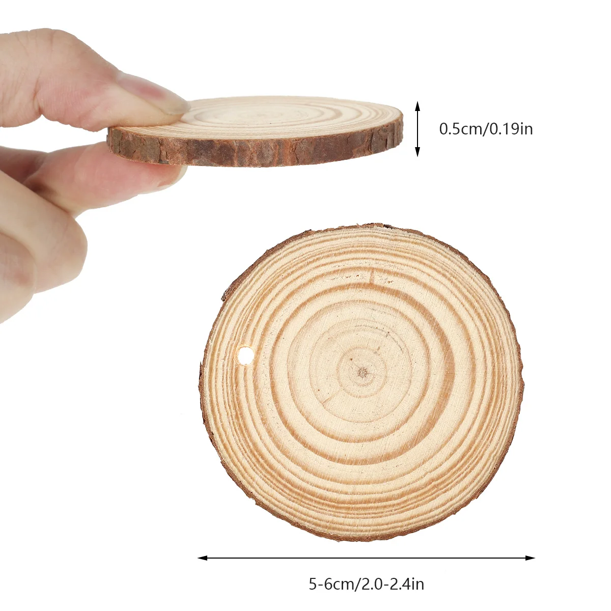 30pcs Natural Wood Slices Craf - Art Craft Christmas Tree reseña y precio