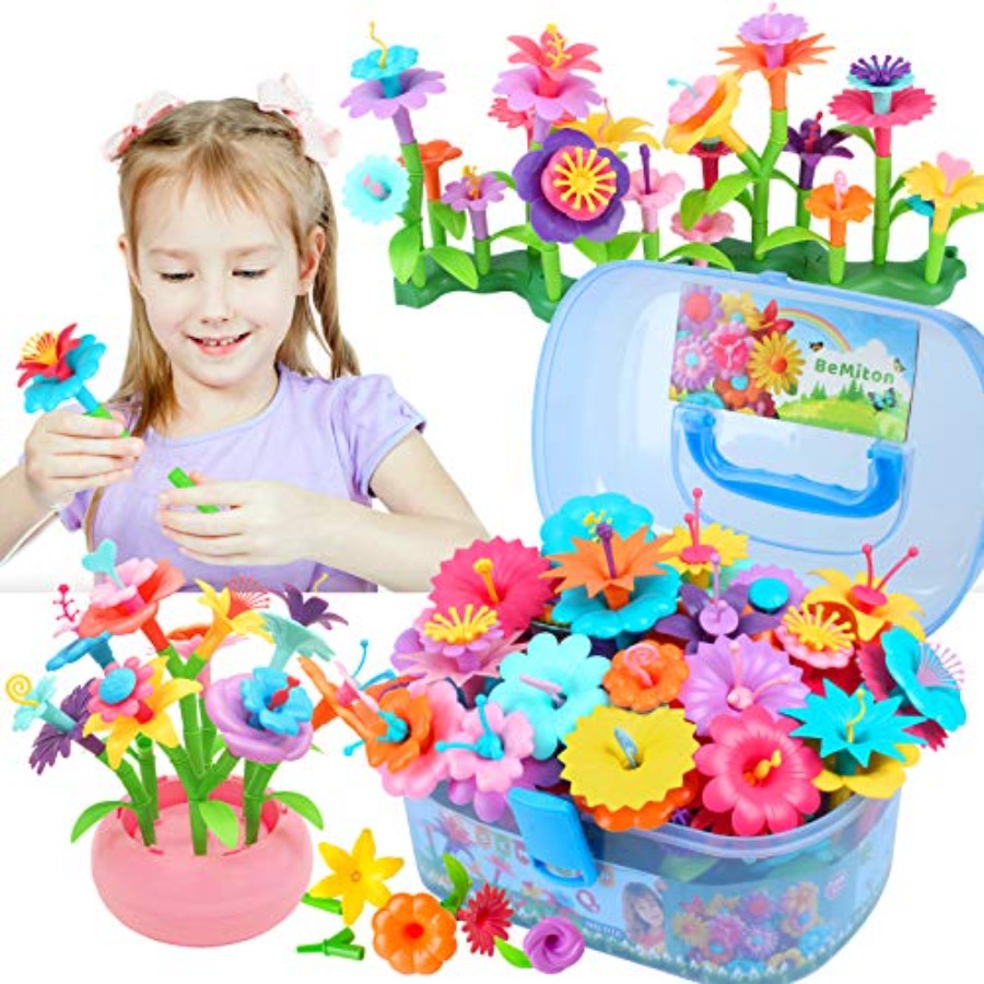 Flower Building Toy Set for Gi - Art Craft 3 Year Old reseña y precio