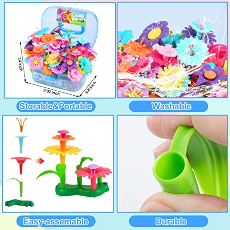 Flower Building Toy Set for Gi - Art Craft 3 Year Old reseña y precio