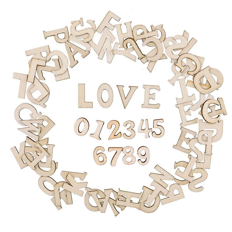 100pcs Wood English Alphabet D - Art Craft Number reseña y precio