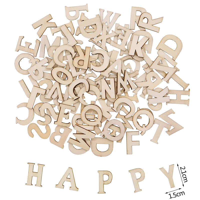 100pcs Wood English Alphabet D - Art Craft Number reseña y precio
