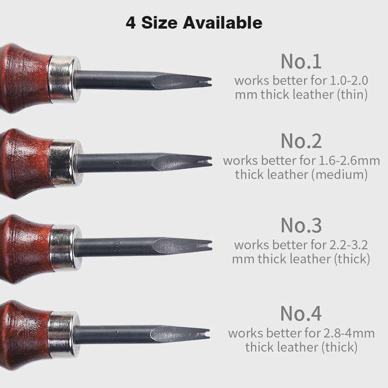 WUTA Sharp Leather Edge Bevele - Leather Tooling Kit reseña y precio