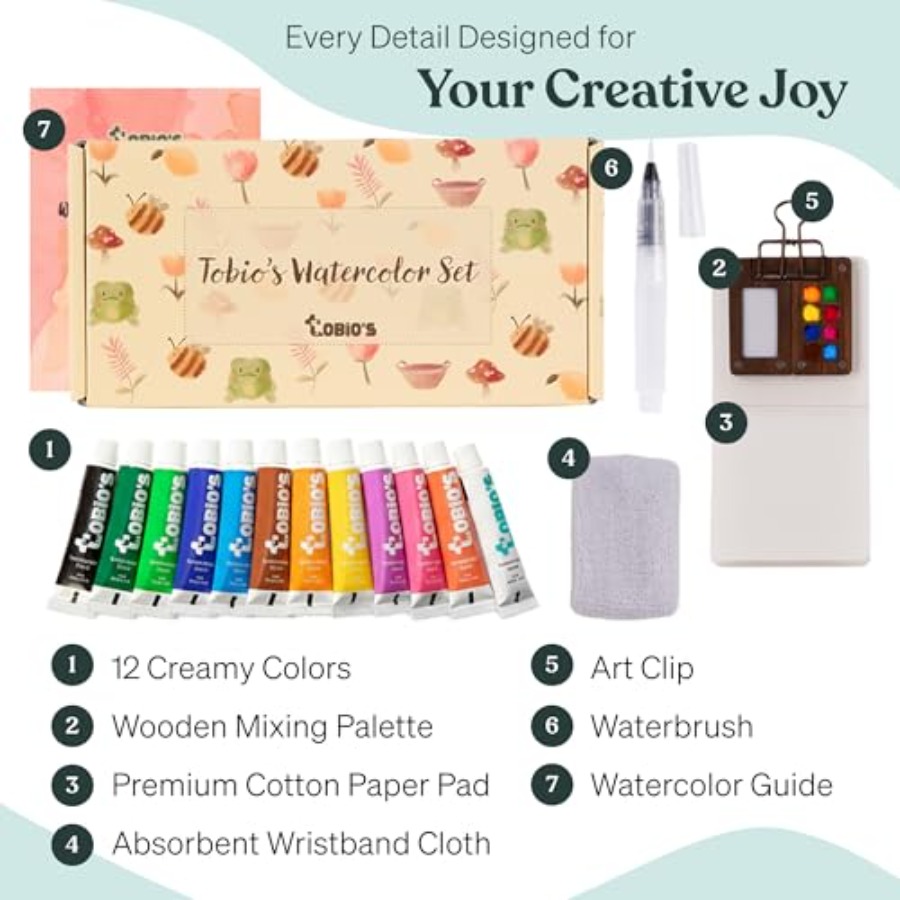 Original Mini Wooden Watercolo - Art & Craft Fair reseña y precio