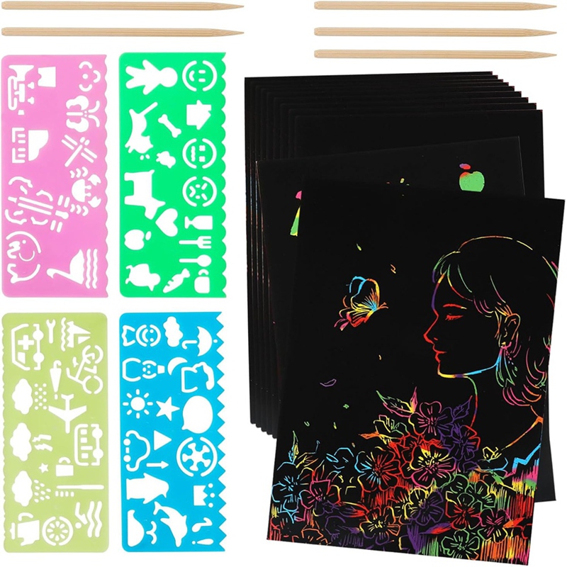 Scratch Paper Art Set, Black C - Art Craft Diy reseña y precio