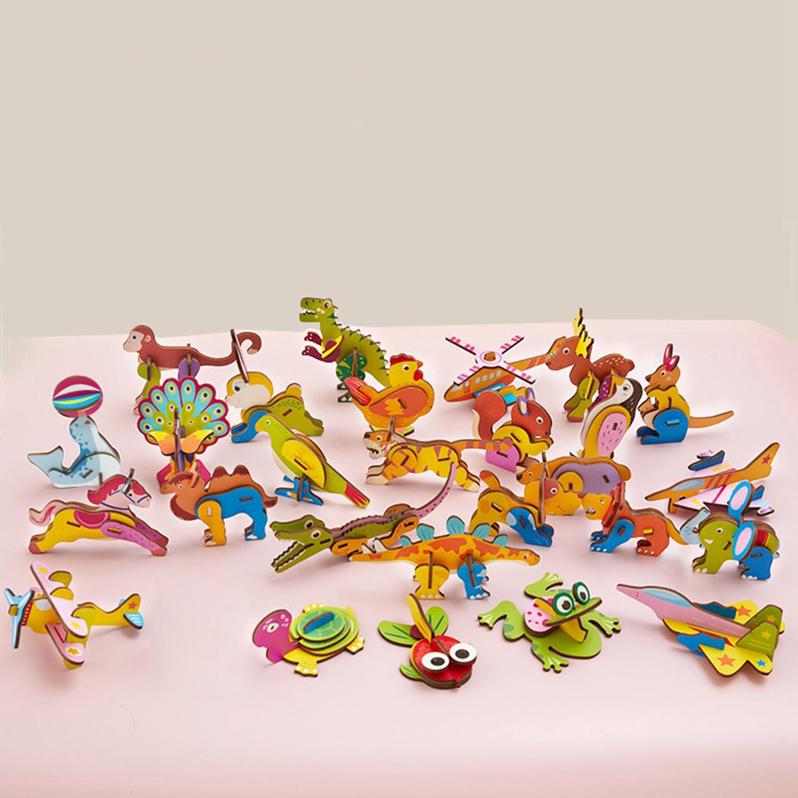 3D Cartoon Wooden Insert Puzzl - Art Craft Game reseña y precio