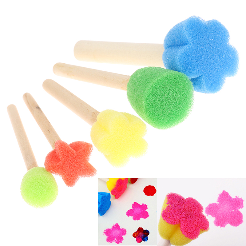 Kids Toddler Sponge Stamp Brus - Art Craft Toddlers reseña y precio