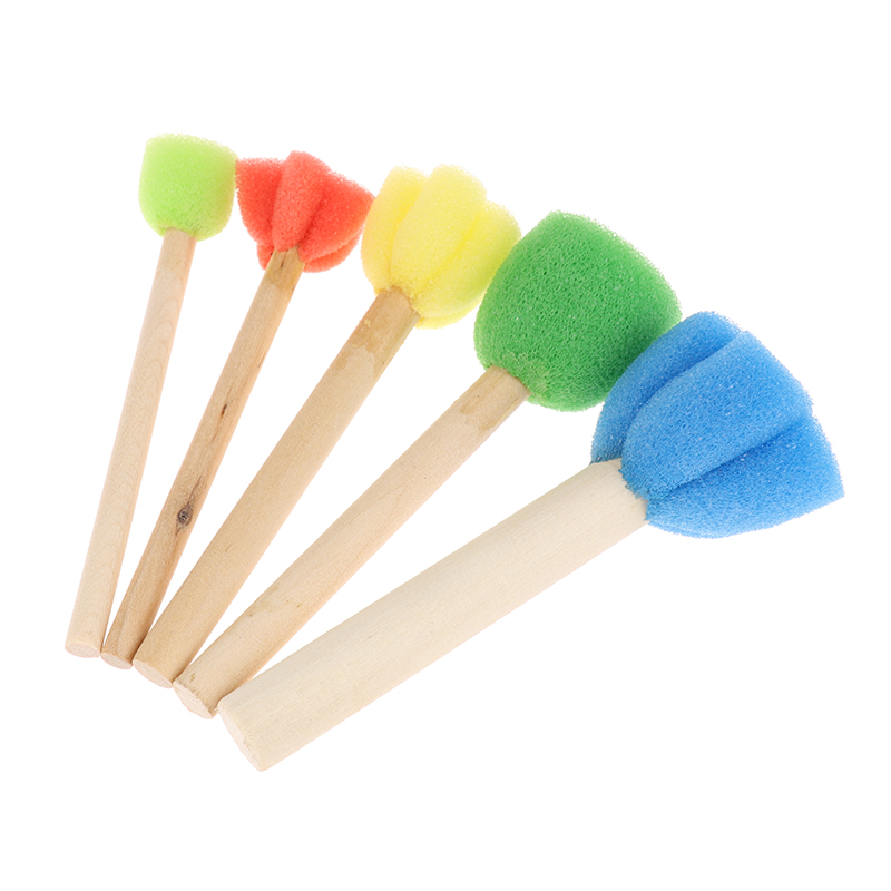 Kids Toddler Sponge Stamp Brus - Art Craft Toddlers reseña y precio
