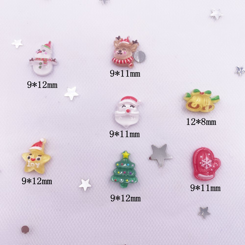 50pcs Resin Mini Colorful Chri - Art Craft Christmas Tree reseña y precio