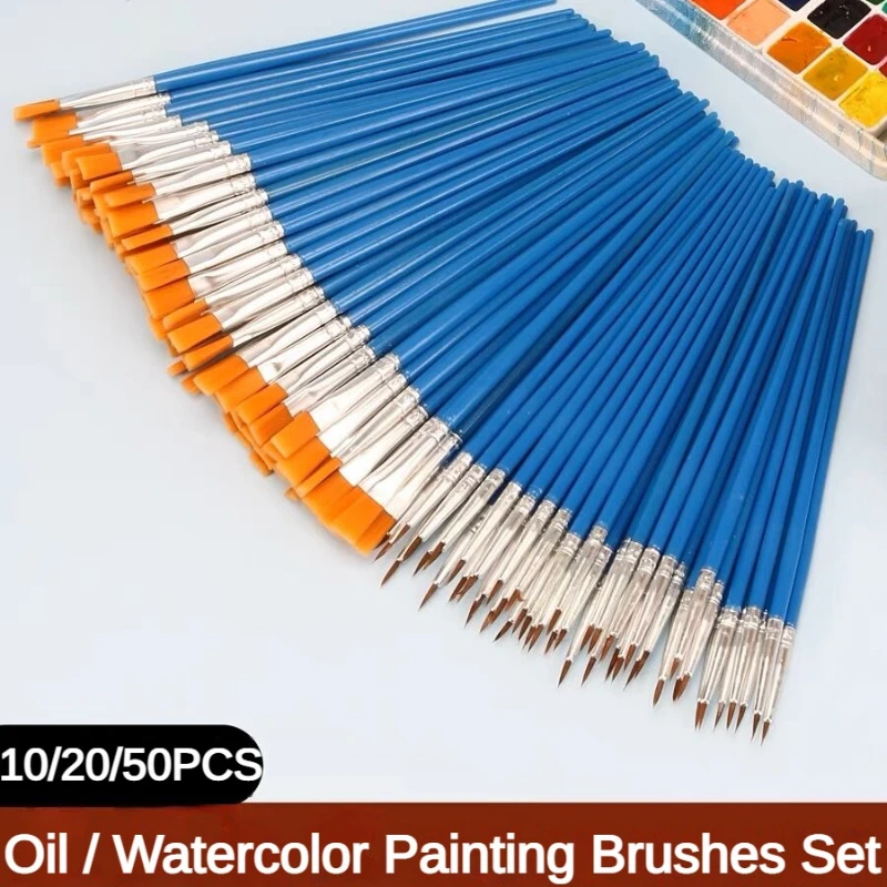 10/20/50 PCS Paint Brushes Set - Art Craft 3 Year Old reseña y precio