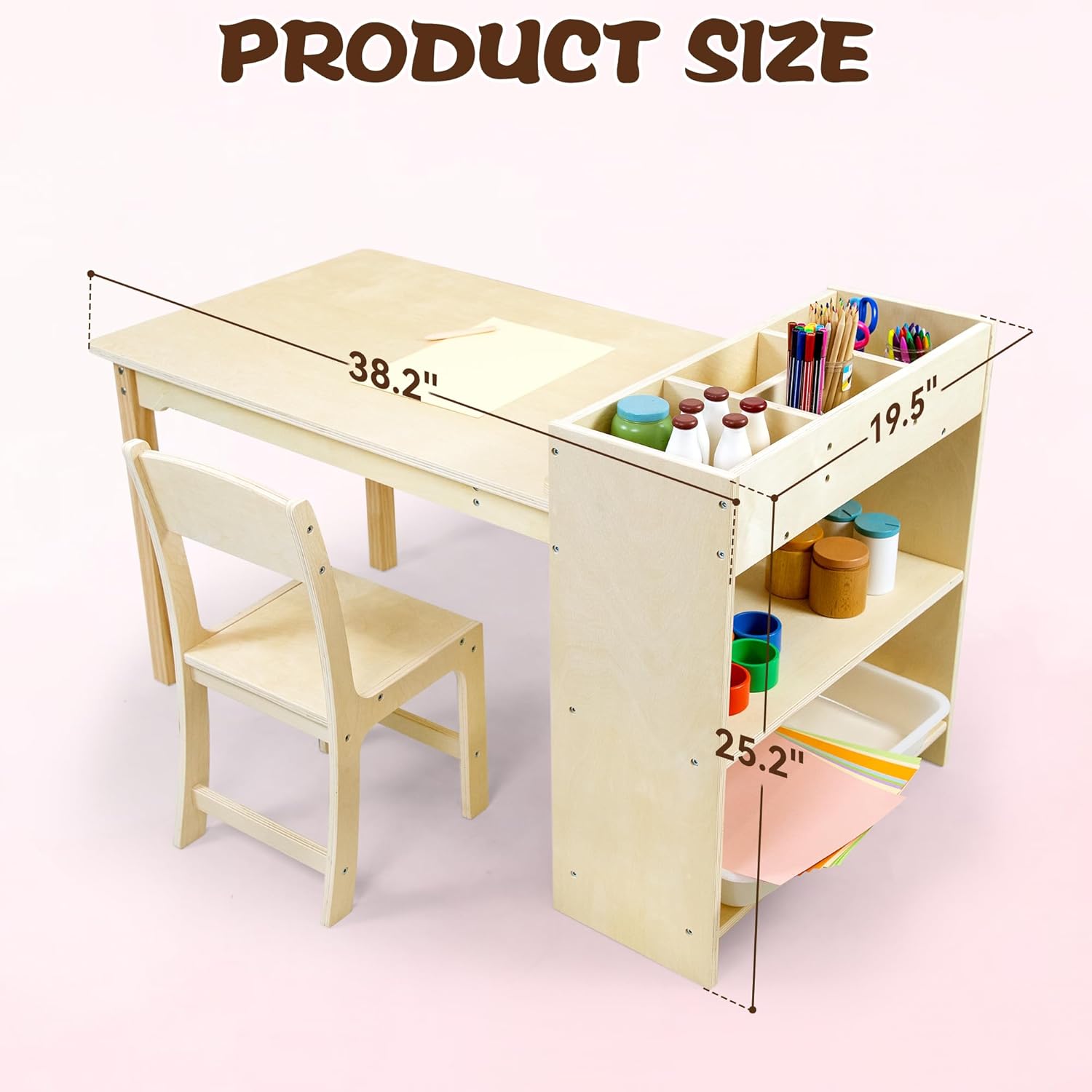 Kids Art Table and Chair Set B - Art Craft Toddlers reseña y precio