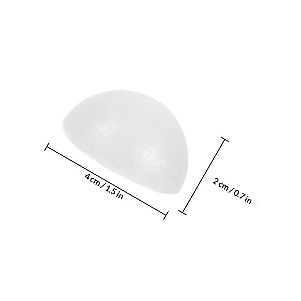 100Pcs White Foam Half Balls H - Art Craft For Christmas reseña y precio