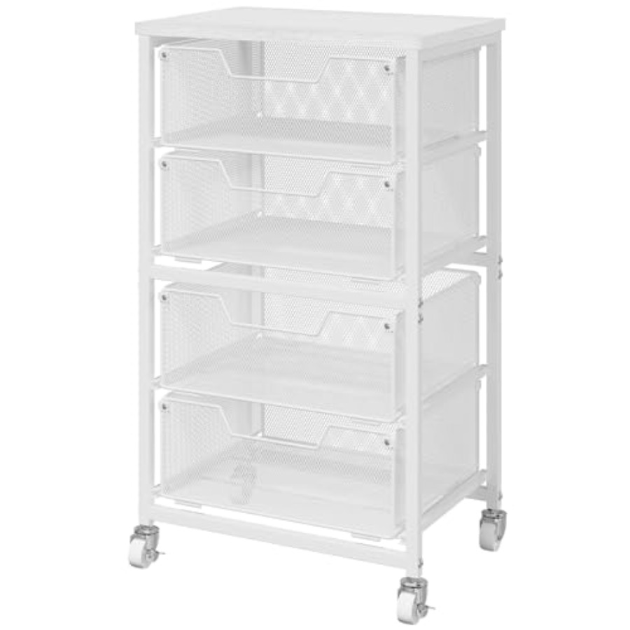 4-Drawer Rolling Storage Cart  - Art Craft & Architecture reseña y precio