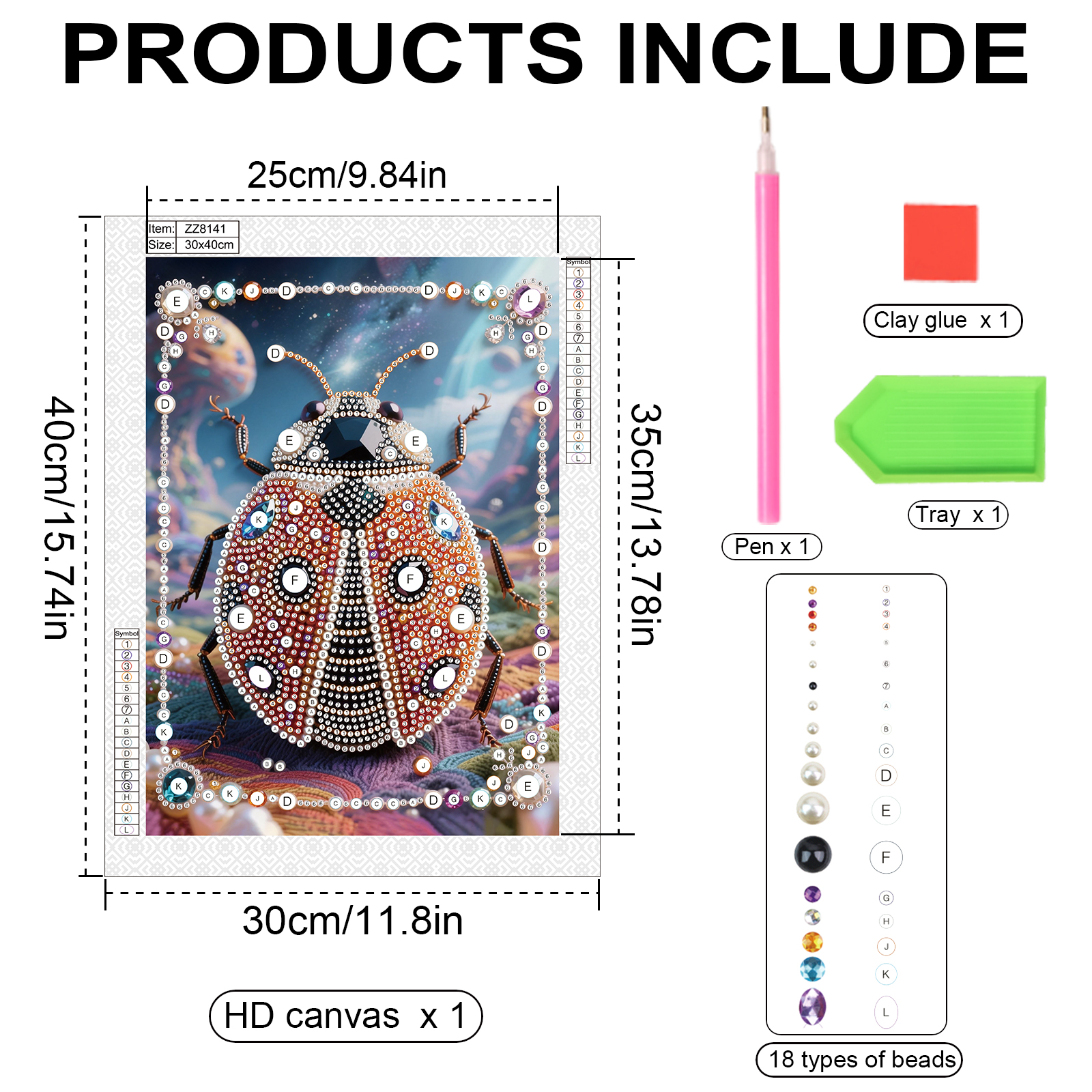 DIY Pearl Diamond Art Painting - Art Craft Ladybug reseña y precio