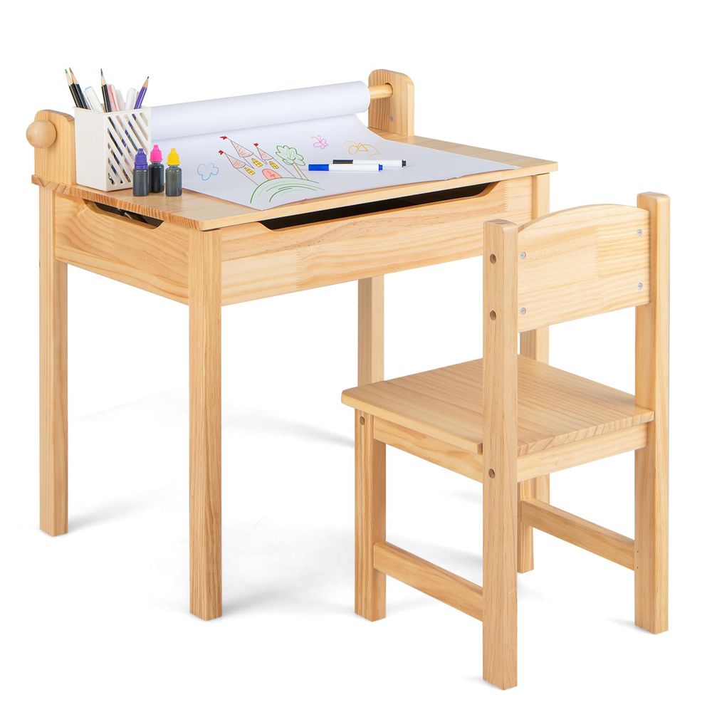 Kids Table and Chair Set, Flip - Art Craft Toddlers reseña y precio