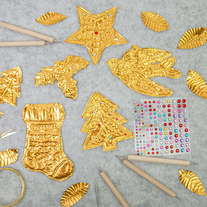 DIY Gold Foil Art Relief Chris - Art Craft For Christmas reseña y precio