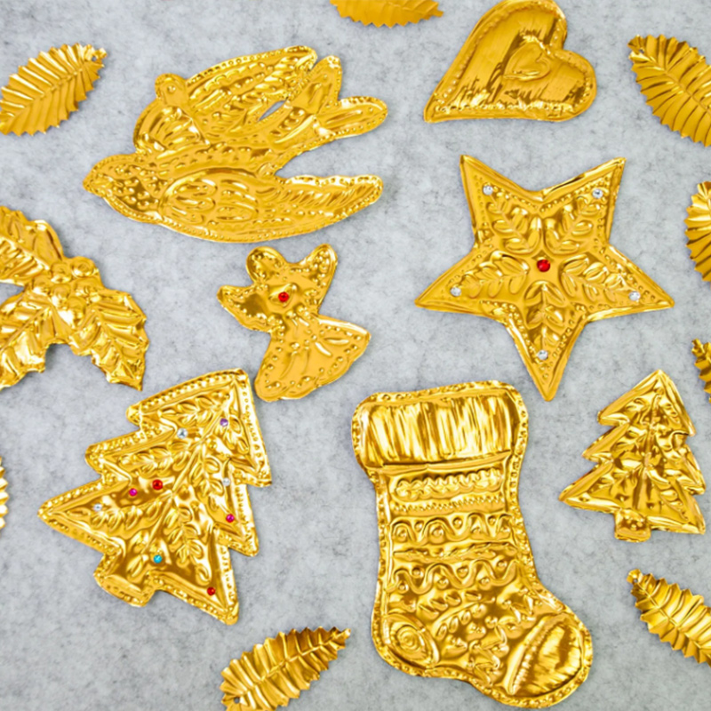 DIY Gold Foil Art Relief Chris - Art Craft For Christmas reseña y precio