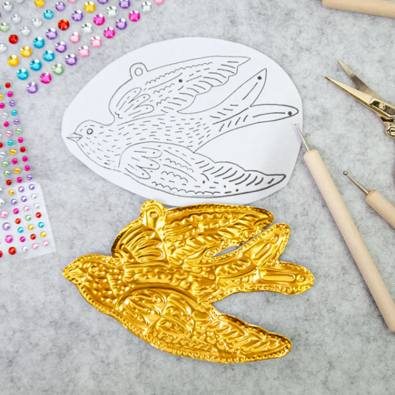 DIY Gold Foil Art Relief Chris - Art Craft For Christmas reseña y precio