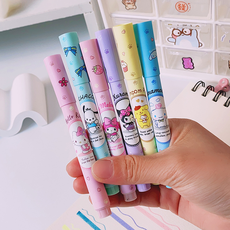 6Pcs Sanrio Hello Kitty Highli - Illustration Marker Set reseña y precio
