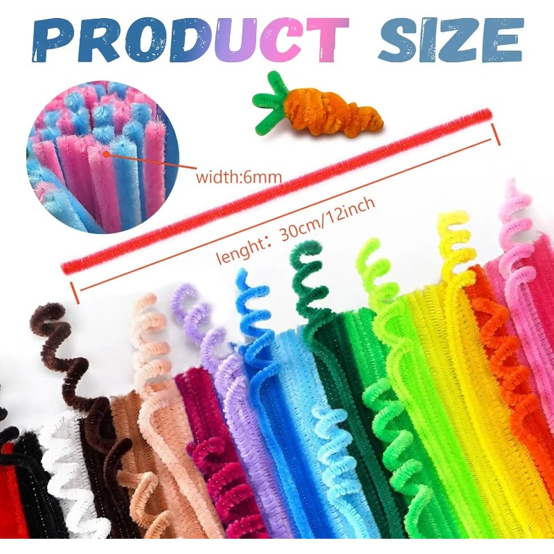 200pcs Pipe Cleaners Craft Bul - Art Craft Game reseña y precio