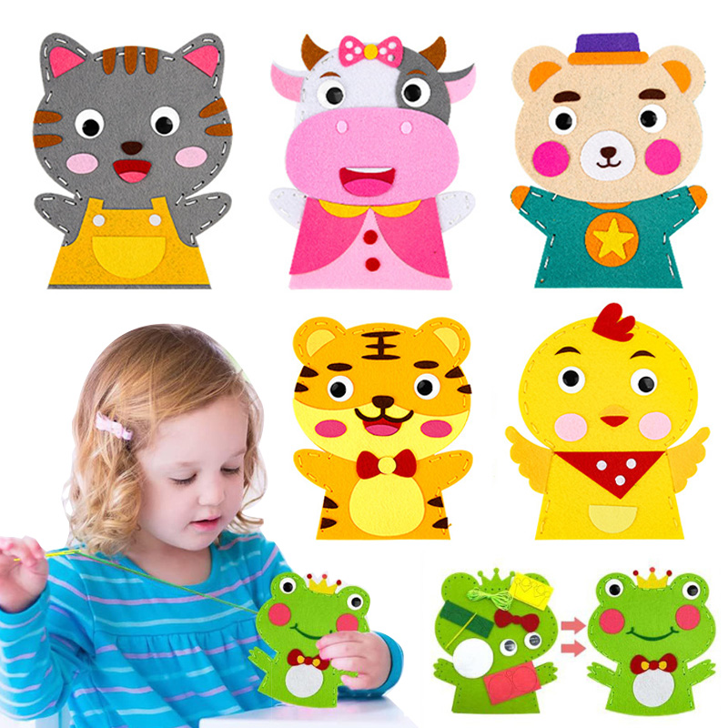 Cute Cartoon Animal Hand Puppe - Art Craft 3 Year Old reseña y precio