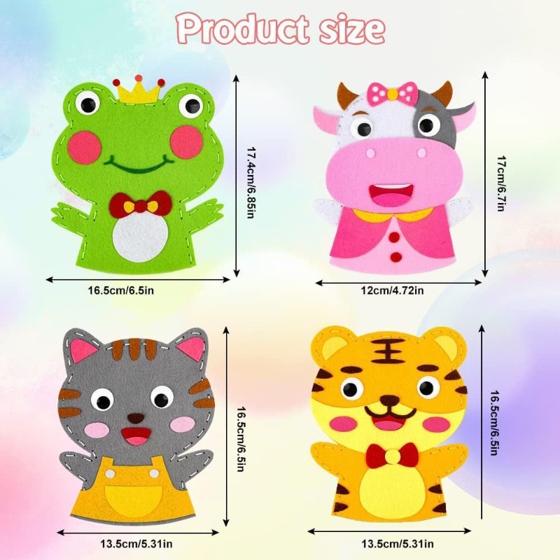 Cute Cartoon Animal Hand Puppe - Art Craft 3 Year Old reseña y precio