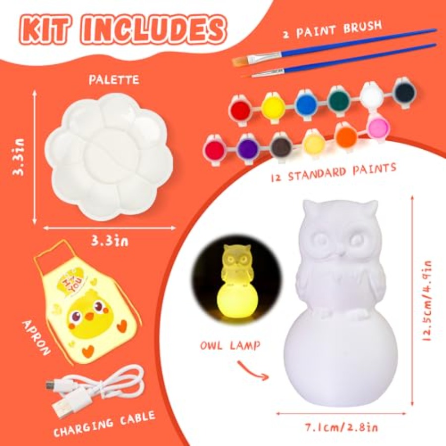 Paint Your Own Lamp Kit, Arts  - Art Craft Diy reseña y precio