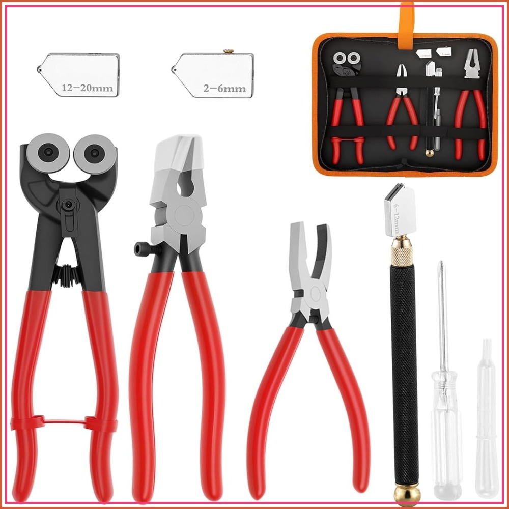 10PCS Glass Cutting Tool Kit,  - Leather Tooling Kit reseña y precio