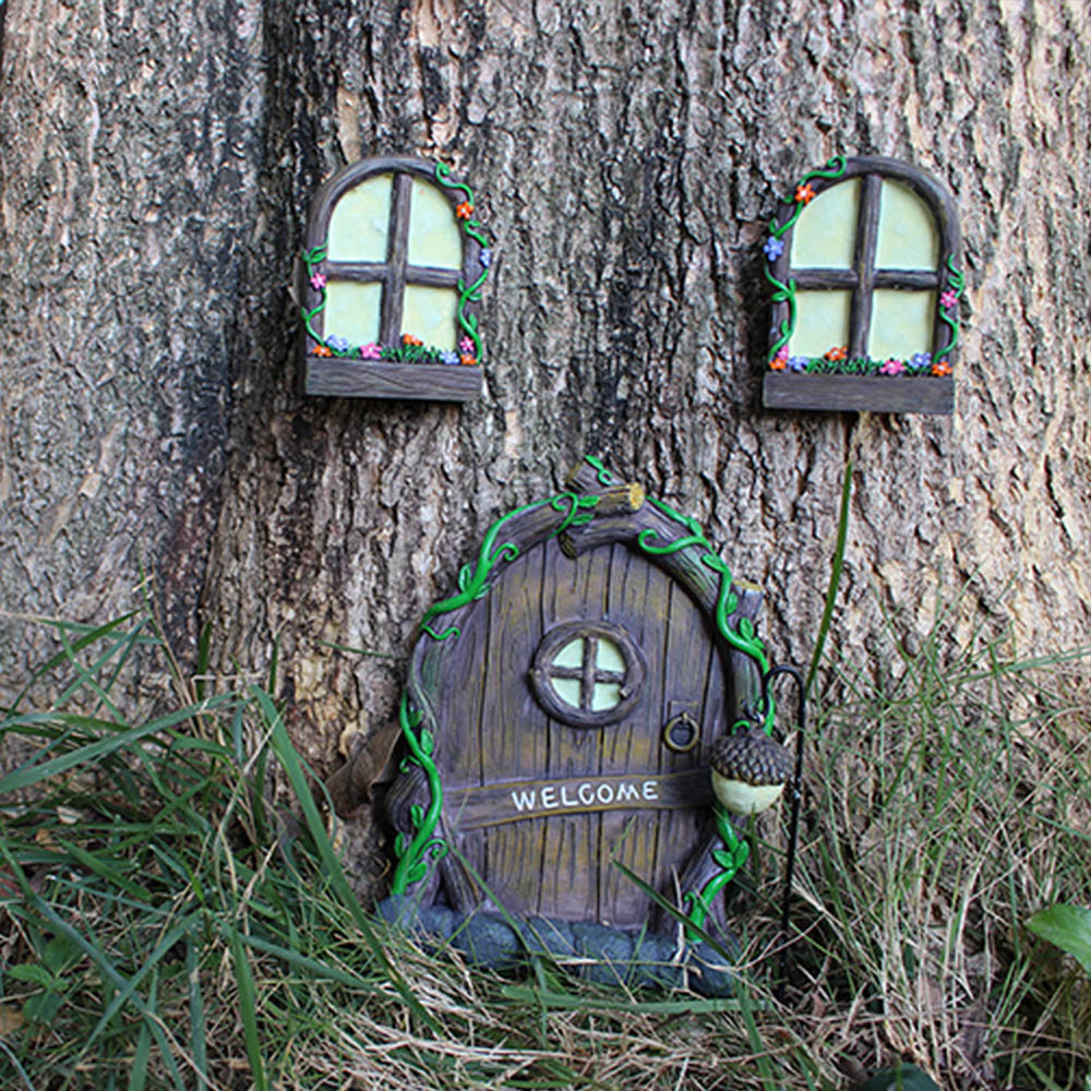 3pcs Tree Sculpture Garden Gno - Art Craft Christmas Tree reseña y precio