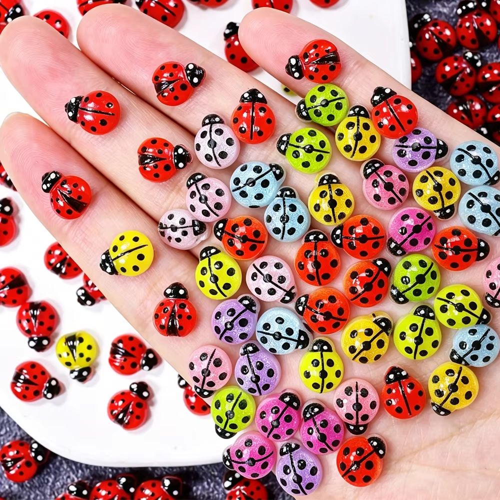 50Pcs Lovely Mixed Ladybug Nai - Art Craft Ladybug reseña y precio