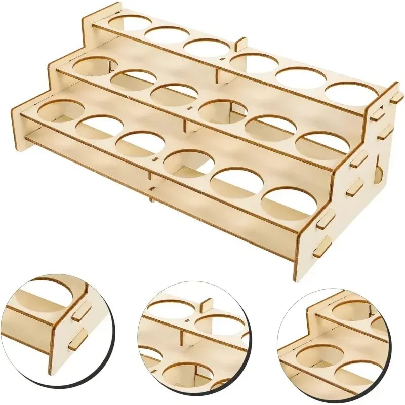 Wooden Paint Rack Organizer fo - Art Craft Display reseña y precio
