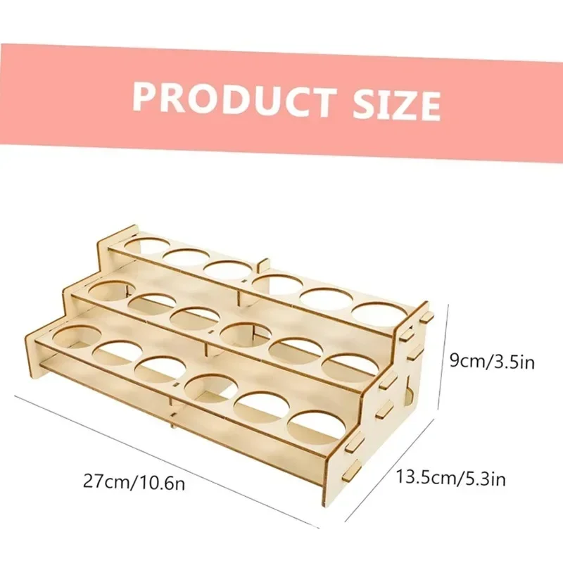 Wooden Paint Rack Organizer fo - Art Craft Display reseña y precio