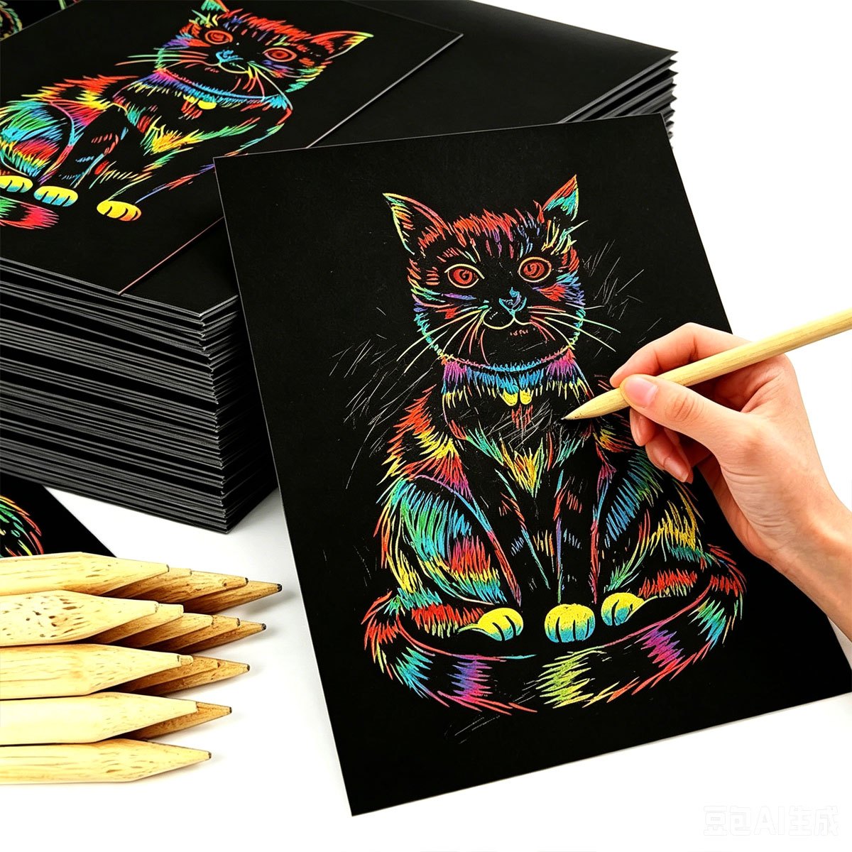40Pcs 16K/32K Magic Scratch Pa - Art Craft For Christmas reseña y precio