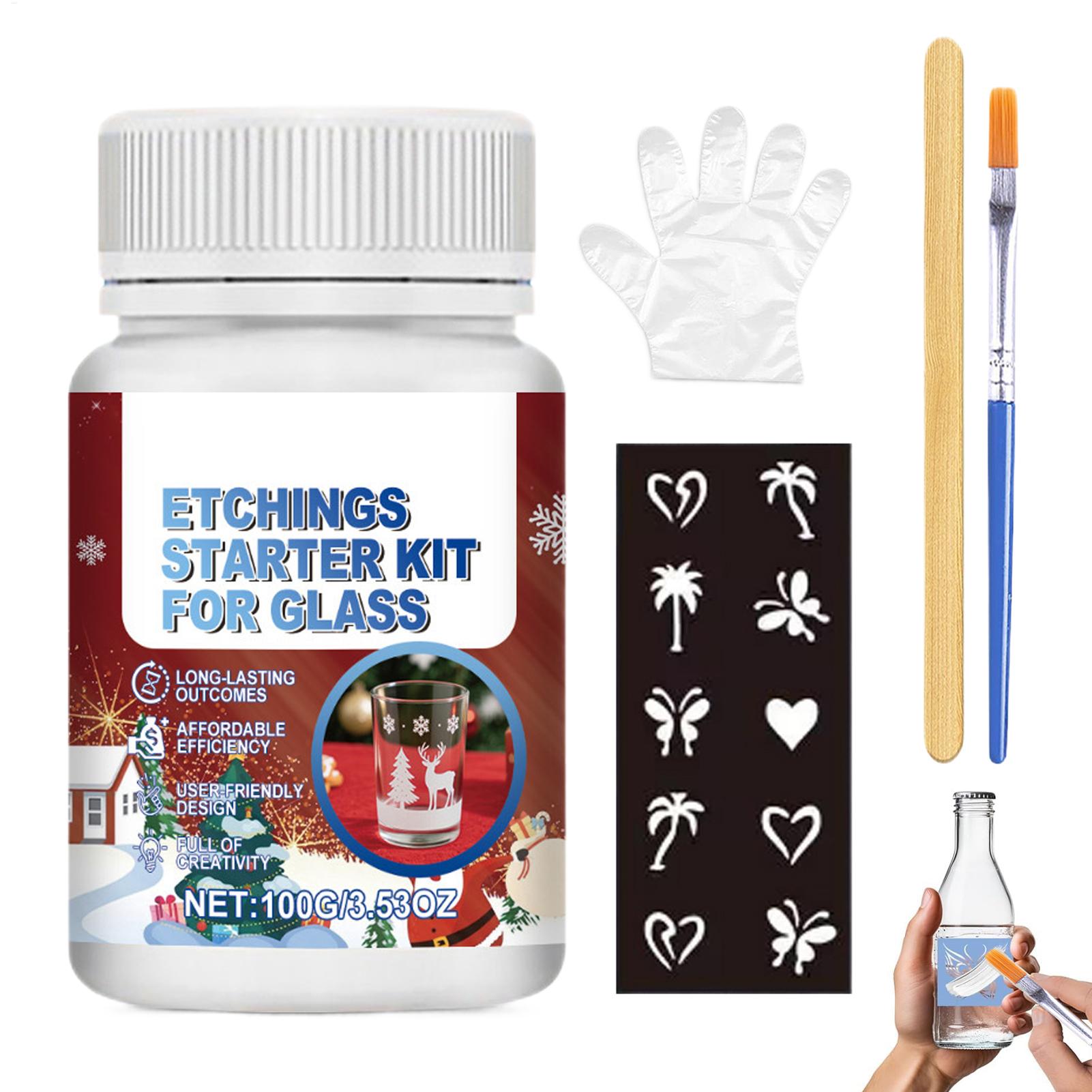 Glass Etching Kit Glass Etch S - Art Craft And Design reseña y precio