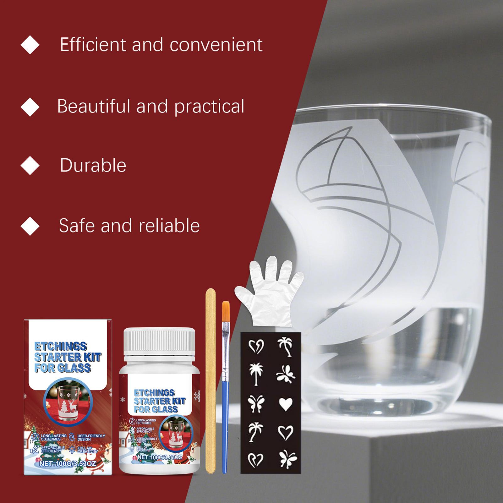 Glass Etching Kit Glass Etch S - Art Craft And Design reseña y precio
