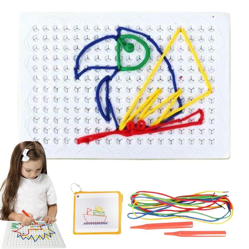 Thread Board For Kids Colorful - Art Craft Toddlers reseña y precio