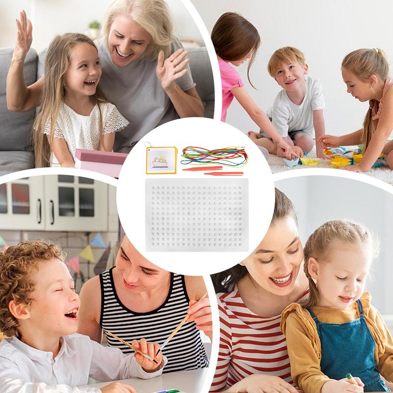 Thread Board For Kids Colorful - Art Craft Toddlers reseña y precio
