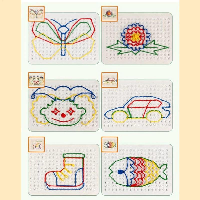 Thread Board For Kids Colorful - Art Craft Toddlers reseña y precio