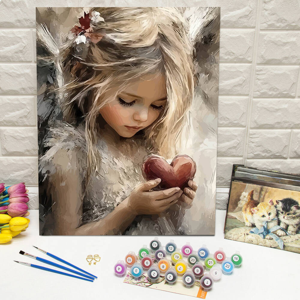 Drawing By Numbers Girl Portra - Art Craft Number reseña y precio