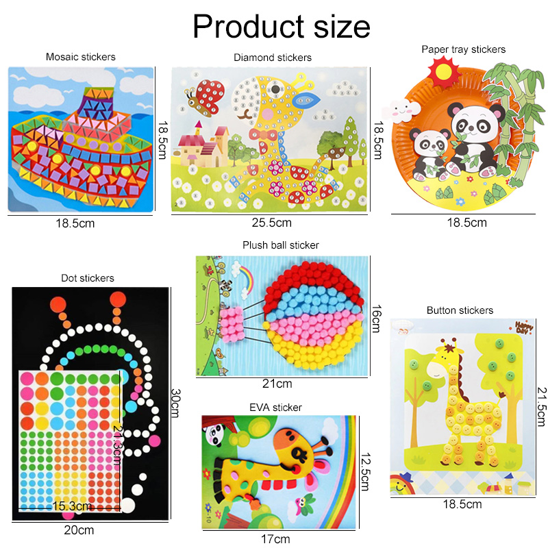 Children Stickers Toy DIY Hand - Art Craft Kits For Kids reseña y precio