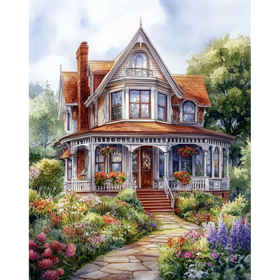 RUOPOTY White Villa Diamond Pa - Art Craft Ideas With Paper reseña y precio