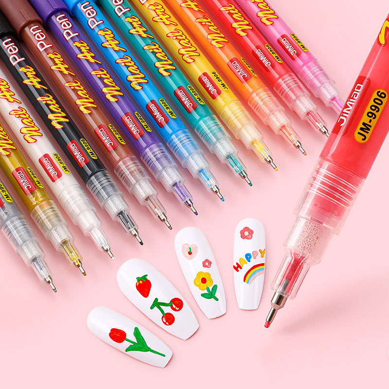 12 Colors Marker Nail Art Pen  - Illustration Marker Set reseña y precio