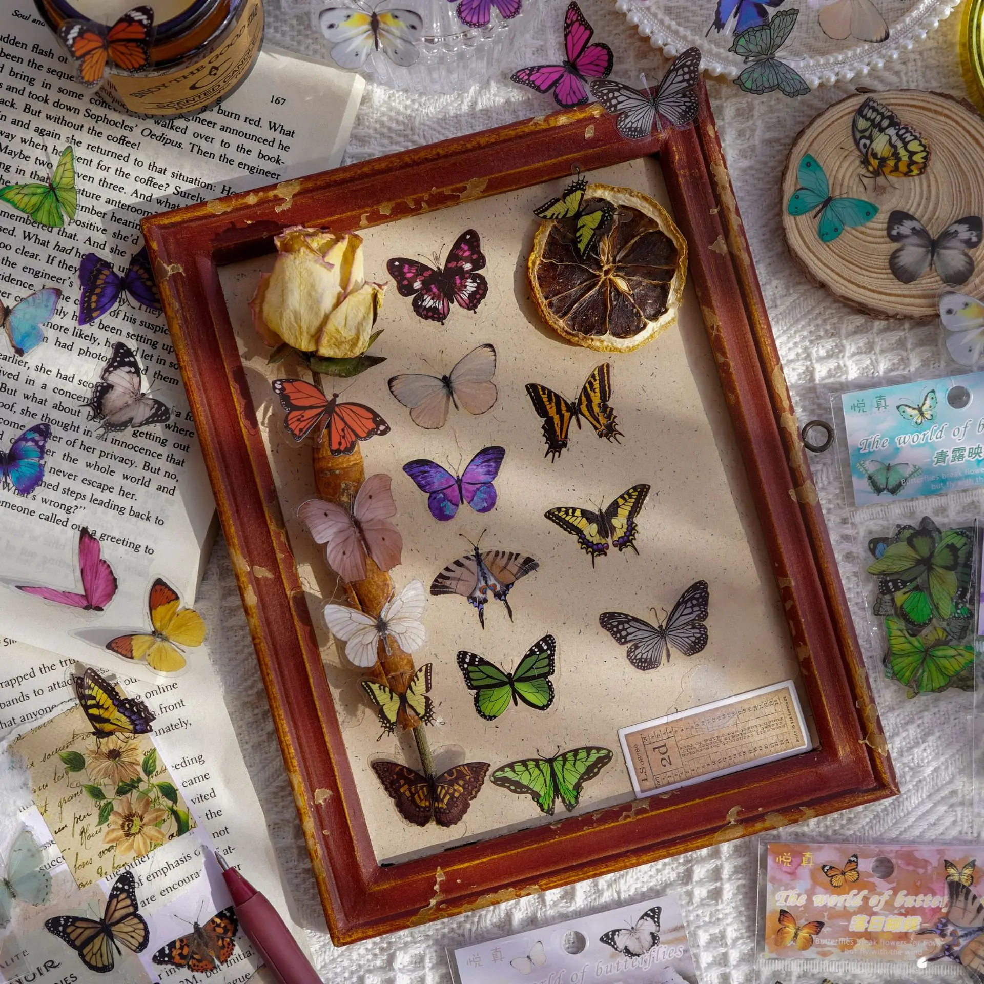 Journamm 40pcs/pack Butterfly  - Art Craft 3 Year Old reseña y precio