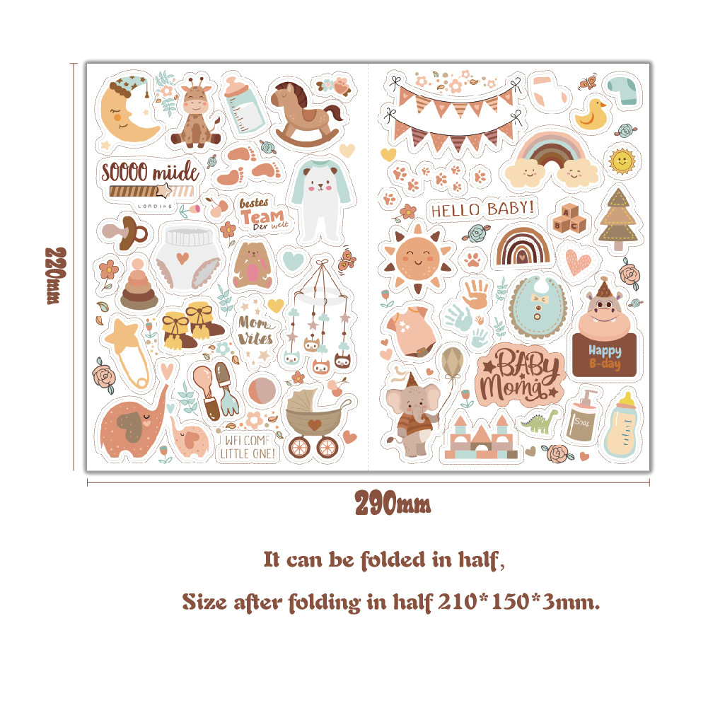 4 sheets/pack Baby Scrapbook S - Art Craft 3 Year Old reseña y precio