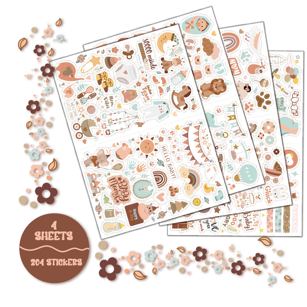 4 sheets/pack Baby Scrapbook S - Art Craft 3 Year Old reseña y precio