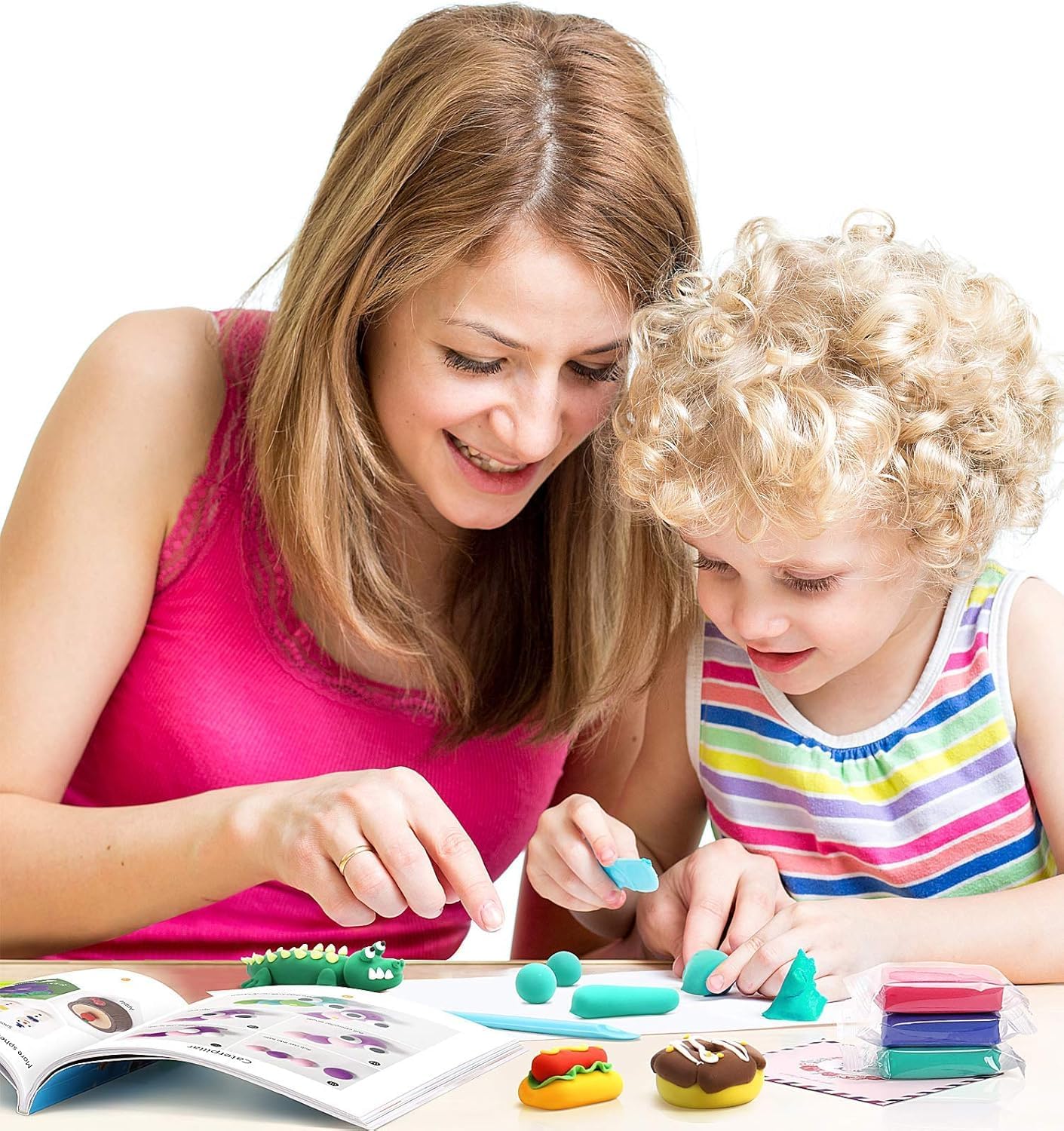 24 Colors Air Dry Clay Kit for - Art Craft Kits For Kids reseña y precio
