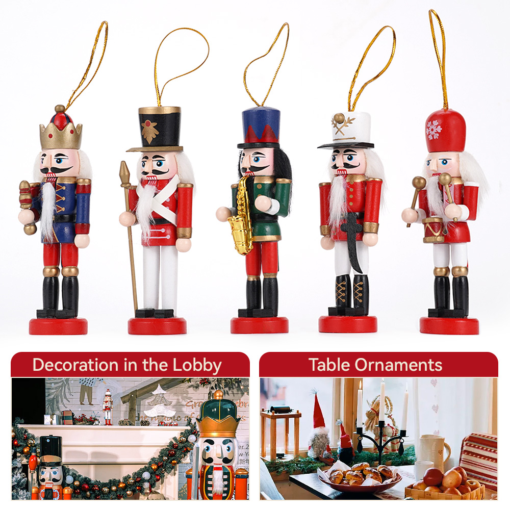 5pcs Mini Nutcracker Ornaments - Art Craft Village reseña y precio