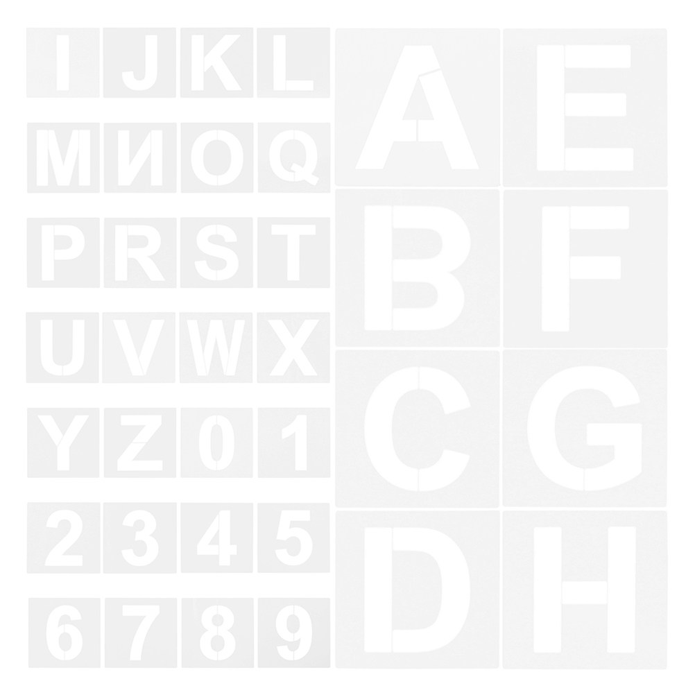 72Pcs Plastic Alphabet Number  - Art Craft Number reseña y precio