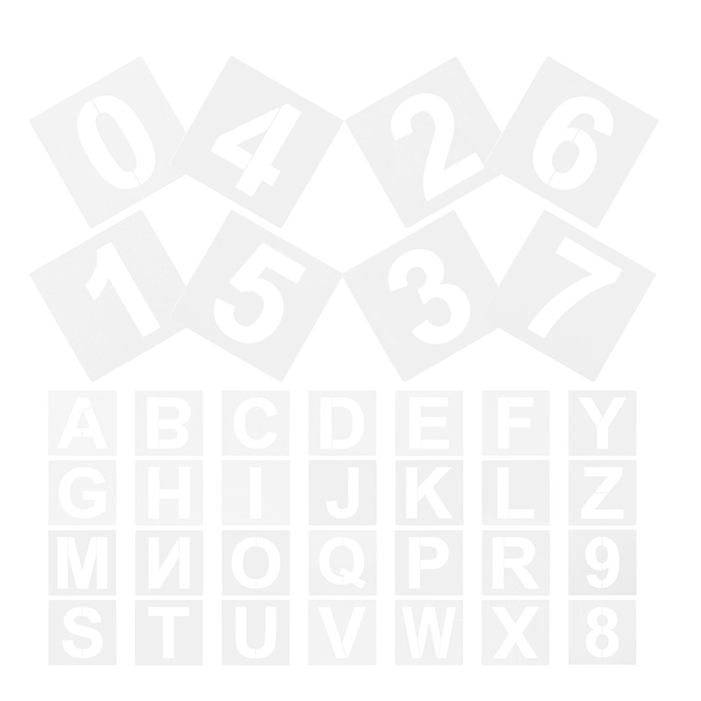 72Pcs Plastic Alphabet Number  - Art Craft Number reseña y precio