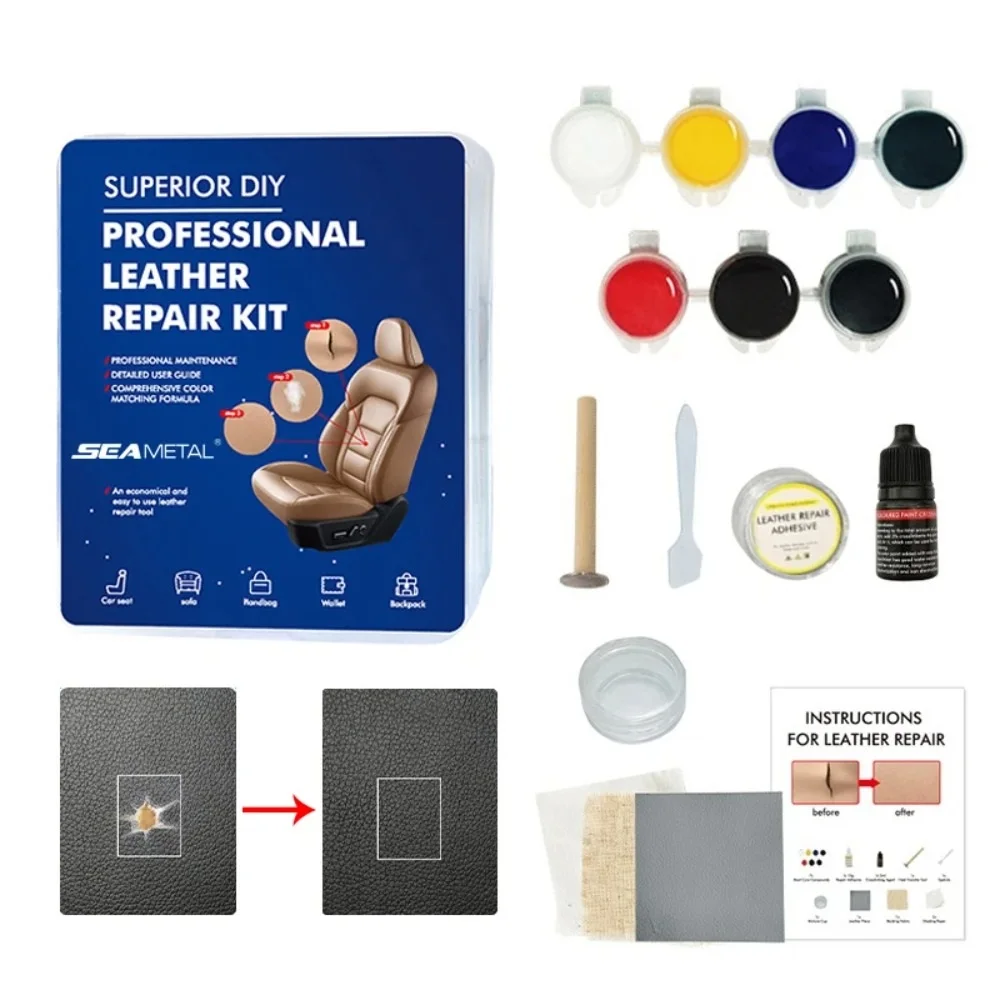 Car Leather Repair Tool Kit 7  - Leather Tooling Kit reseña y precio