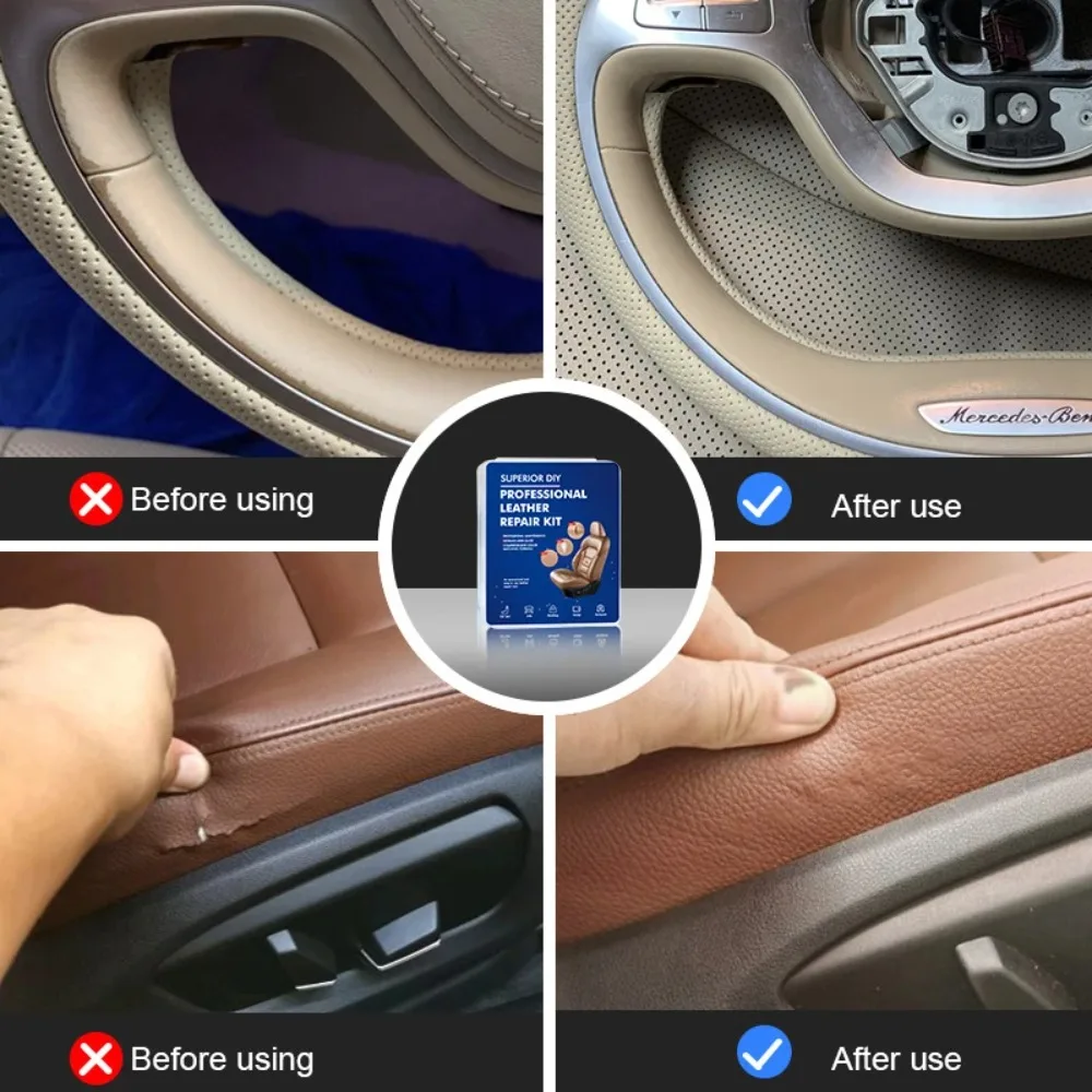Car Leather Repair Tool Kit 7  - Leather Tooling Kit reseña y precio